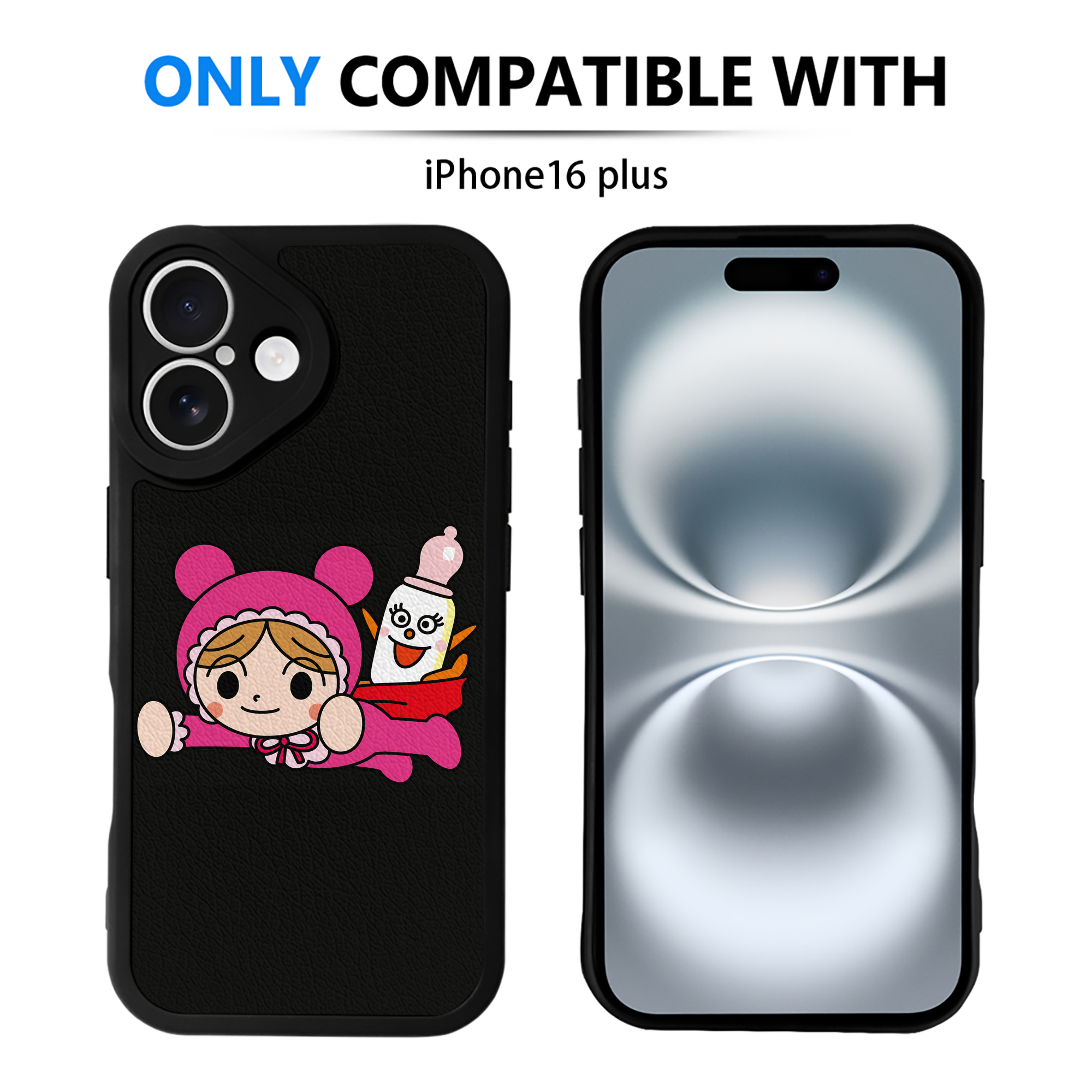 （画像用） アンパンマン Anpanman 【iPhone 16シリーズ対応】シリコンスマホケース（レザー調） 材質：シリコン